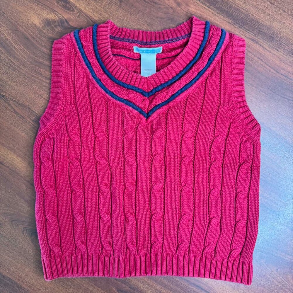 Red Valentines Day Sweater Vest